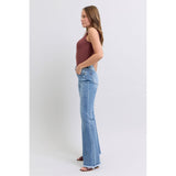 Judy Blue Raw Hem High Rise Bootcut Jeans - Spicie's Boutique