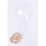 Crystal Logo Clear PVC Belt - Spicie's Boutique