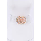 Crystal Logo Clear PVC Belt - Spicie's Boutique
