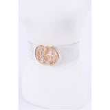 Crystal Logo Clear PVC Belt - Spicie's Boutique