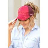 Camo Messy Bun Cap - Spicie's Boutique