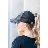CC Camo Criss-Cross Ponytail Caps - Spicie's Boutique
