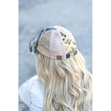 CC Camo Criss-Cross Ponytail Caps - Spicie's Boutique
