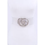 Crystal Logo Clear PVC Belt - Spicie's Boutique