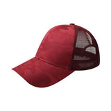 Camo Messy Bun Ponytail Womens Hat - Spicie's Boutique