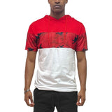 Camo and Solid Design Block Hooded Shirt - Spicie's Boutique