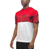 Camo and Solid Design Block Hooded Shirt - Spicie's Boutique