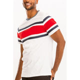 COTTON THREE STRIPE TSHIRT - Spicie's Boutique