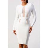 LONGSLEEVE BANDAGE DRESS - Spicie's Boutique