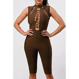 Criss Cross Sexy Bandage Romper - Spicie's Boutique
