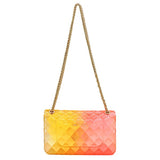 Quilt Embossed Multi Color Jelly Shoulder Bag - Spicie's Boutique