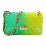 Quilt Embossed Multi Color Jelly Shoulder Bag - Spicie's Boutique