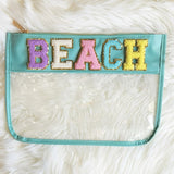Varsity Letter Clear Pouch Travel Organizer - Spicie's Boutique