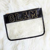 Varsity Letter Clear Pouch Travel Organizer - Spicie's Boutique