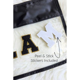 Varsity Letter Clear Pouch Travel Organizer - Spicie's Boutique