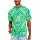 Mens Bandana Print TShirt - Spicie's Boutique