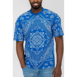Mens Bandana Print TShirt - Spicie's Boutique
