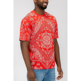 Mens Bandana Print TShirt - Spicie's Boutique