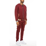 Checkered Plaid Waist Band Track Set - Spicie's Boutique