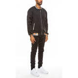 Checkered Plaid Waist Band Track Set - Spicie's Boutique