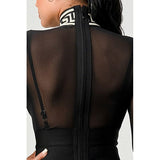 MESH CONTRAST PRINT BANDAGE - Spicie's Boutique