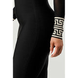 MESH CONTRAST PRINT BANDAGE - Spicie's Boutique