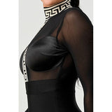 MESH CONTRAST PRINT BANDAGE - Spicie's Boutique