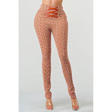 Geometric Glamour: High-Waisted Patterned Pants - Spicie's Boutique