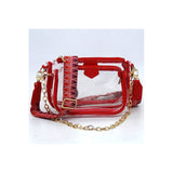 See Thru Clear 2-in-1 Crossbody Bag Guitar Strap - Spicie's Boutique