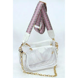 See Thru Clear 2-in-1 Crossbody Bag Guitar Strap - Spicie's Boutique