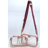 See Thru Clear 2-in-1 Crossbody Bag Guitar Strap - Spicie's Boutique