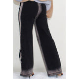 BLACK LINE WASHED CASUAL DENIM JEANS - Spicie's Boutique