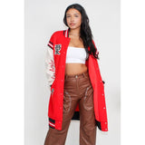 Long Fit Letterman Jacket - Spicie's Boutique