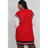 Long Fit Letterman Jacket - Spicie's Boutique