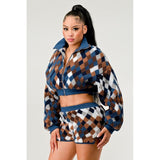 CHECKER PRINT TWO PIECE SET - Spicie's Boutique