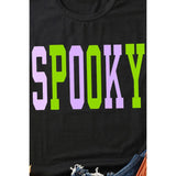 SPOOKY Round Neck Short Sleeve T-Shirt - Spicie's Boutique