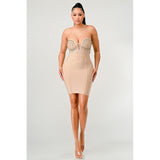 Betting on you casual embellished bandage dress - Spicie's Boutique