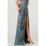 ATHINA VINTAGE HAND WASHED BUTTON UP SLIT DRESS - Spicie's Boutique