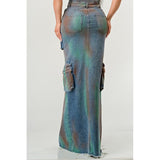 ATHINA VINTAGE HAND WASHED BUTTON UP SLIT DRESS - Spicie's Boutique