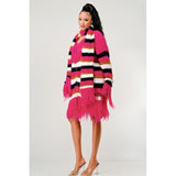 Fuzzy Striped Sweater - Spicie's Boutique