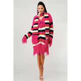 Fuzzy Striped Sweater - Spicie's Boutique