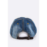 Rhinestone USA Flag Brim Baseball Cap - Spicie's Boutique