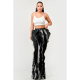 Distressed Denim Frill Jeans - Spicie's Boutique