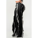 Distressed Denim Frill Jeans - Spicie's Boutique