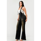 Urban Noir Denim Overalls Black Jumpsuit - Spicie's Boutique