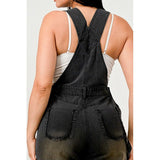 Urban Noir Denim Overalls Black Jumpsuit - Spicie's Boutique