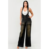 Urban Noir Denim Overalls Black Jumpsuit - Spicie's Boutique