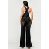 Urban Noir Denim Overalls Black Jumpsuit - Spicie's Boutique