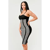 Maze Enigma Bodycon Dress - Spicie's Boutique