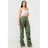 Ruched Utility Elegance Pants - Spicie's Boutique